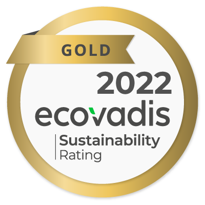 ecovadis sustainability rating 2022 / Gold