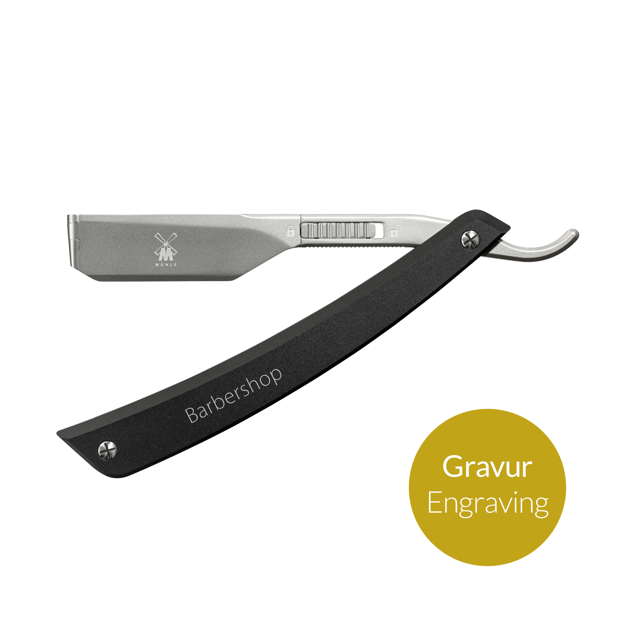 ENTHUSIAST PRO - Rasoir droit avec gravure individuelle