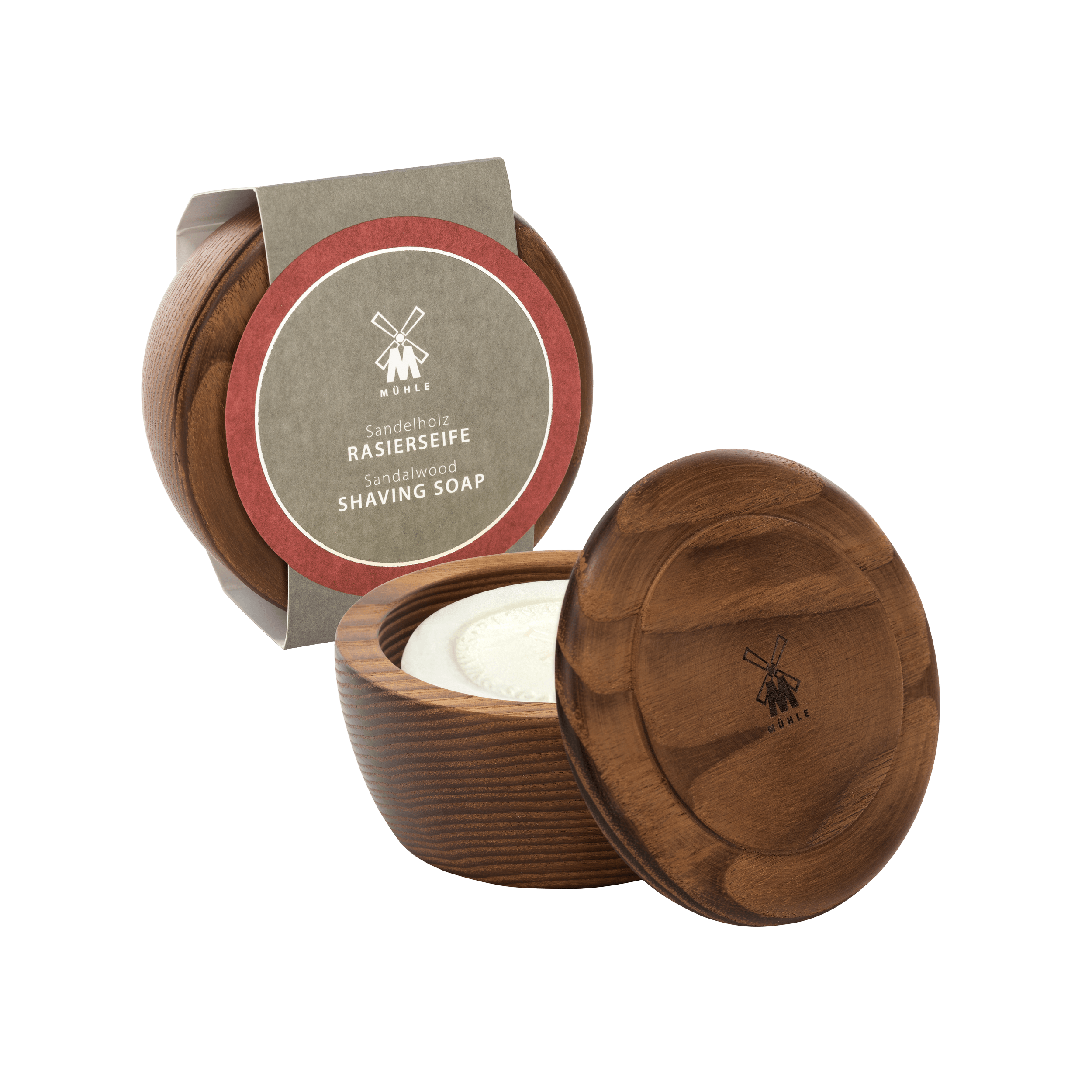 SHAVE CARE Shaving Soap in Wooden Bowl