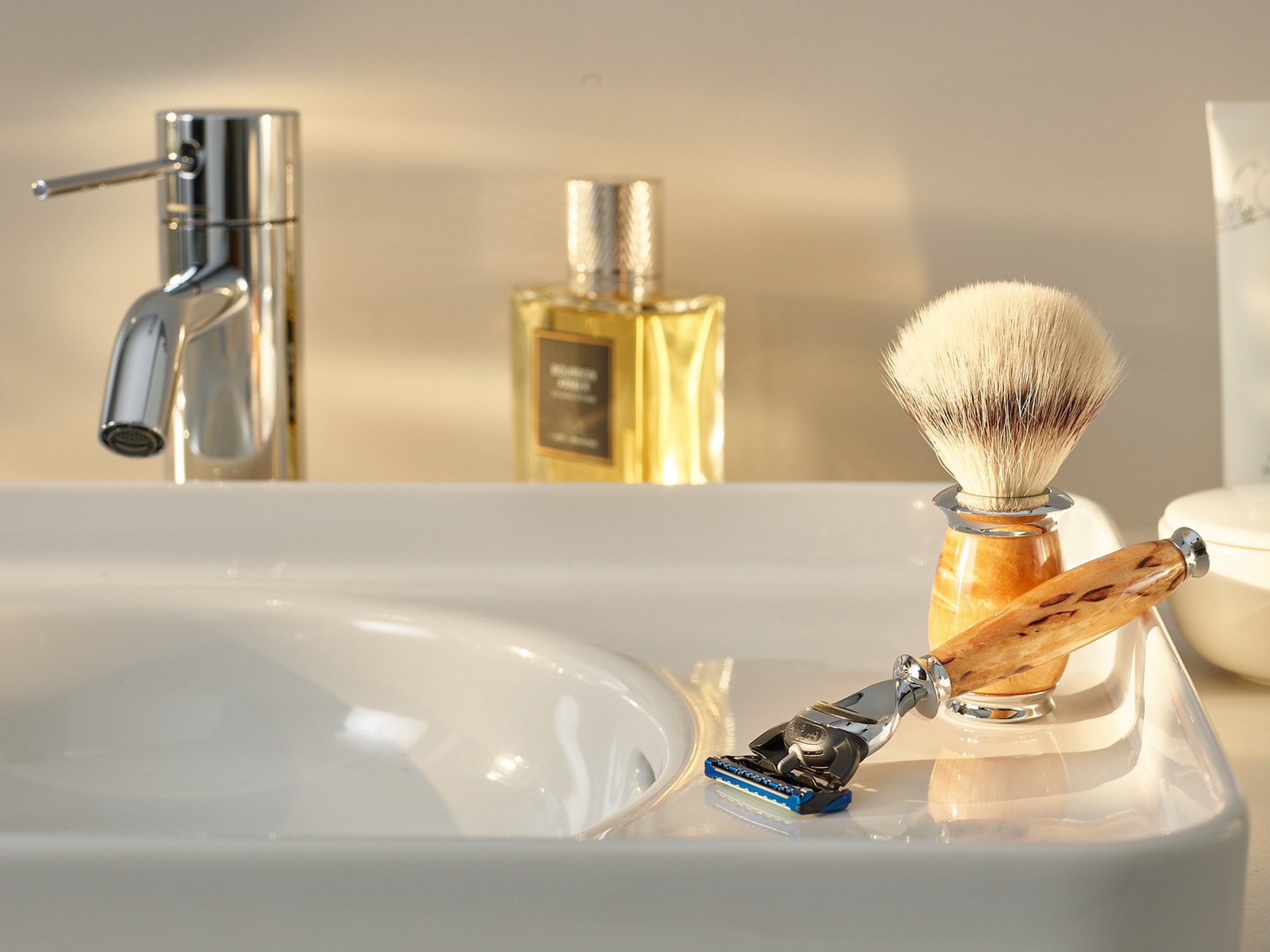 Shaving as a grooming ritual for him and her 