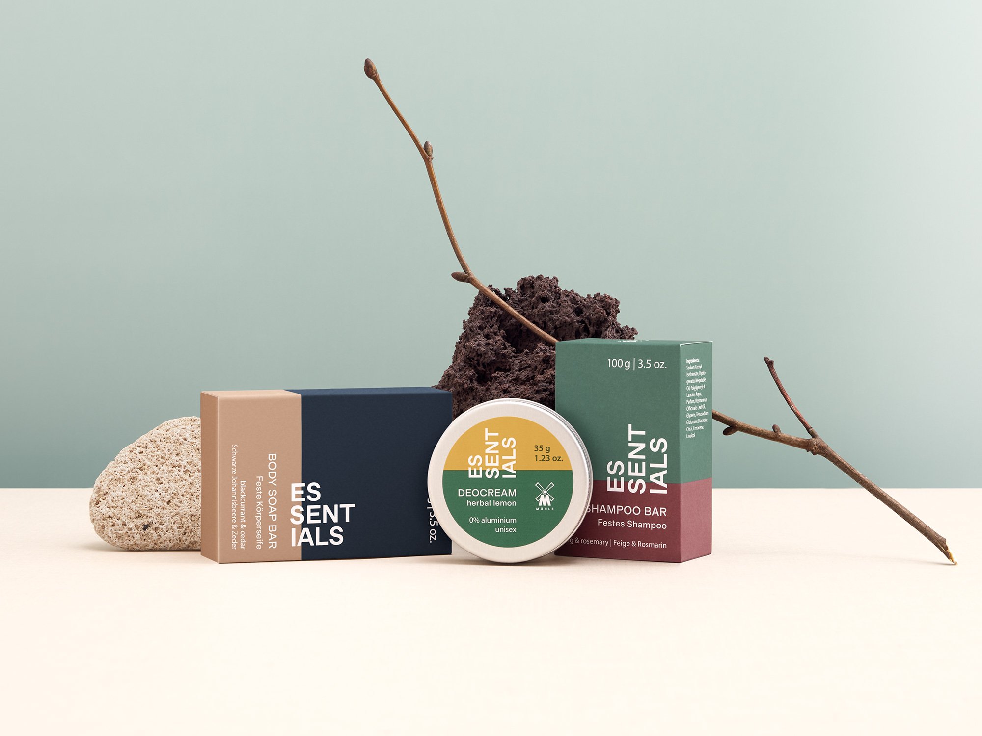 Something for everyone – the new care range MÜHLE ESSENTIALS